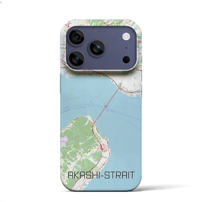 【明石海峡（兵庫県）】地図柄iPhoneケース（バックカバータイプ）