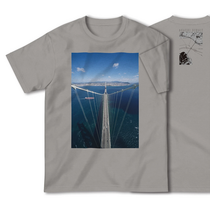 【明石海峡（兵庫県）】Map World ハイクオリティTシャツ