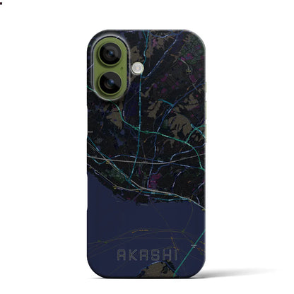 【明石（兵庫県）】地図柄iPhoneケース（バックカバータイプ）