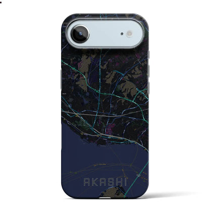 【明石（兵庫県）】地図柄iPhoneケース（バックカバータイプ）