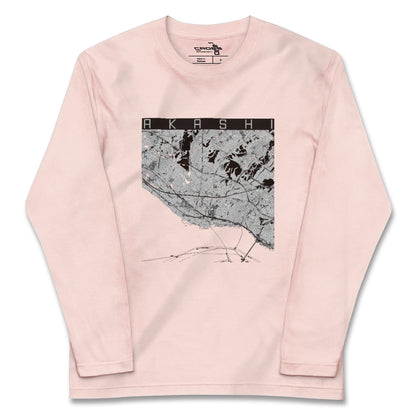 【明石（兵庫県）】地図柄ロングスリーブTシャツ