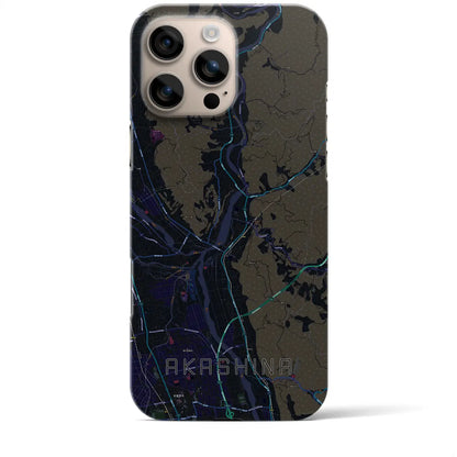 【明科（長野県）】地図柄iPhoneケース（バックカバータイプ）