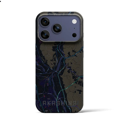 【明科（長野県）】地図柄iPhoneケース（バックカバータイプ）