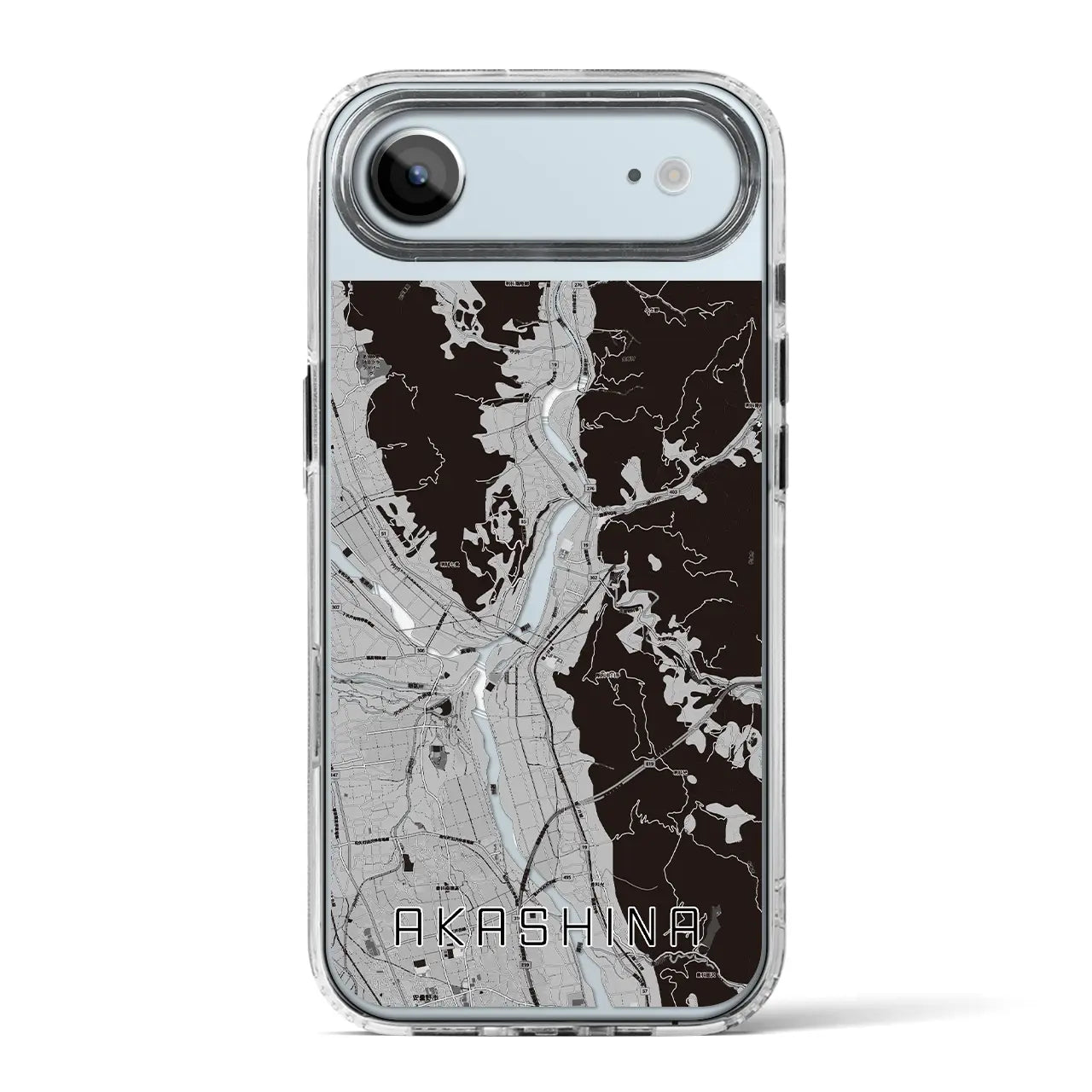 【明科（長野県）】地図柄iPhoneケース（MagSafeタイプ）