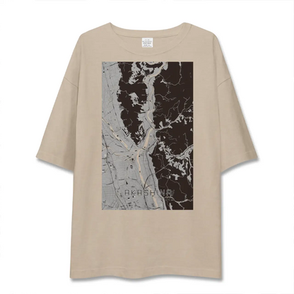 【明科（長野県）】地図柄ビッグシルエットTシャツ