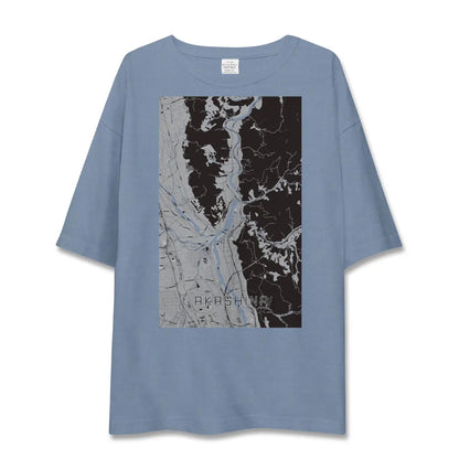 【明科（長野県）】地図柄ビッグシルエットTシャツ