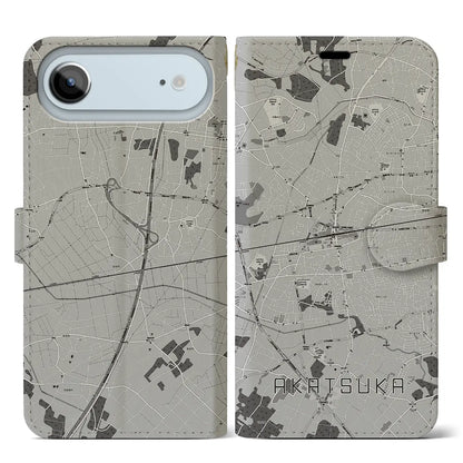 【赤塚（茨城県）】地図柄iPhoneケース（手帳タイプ）