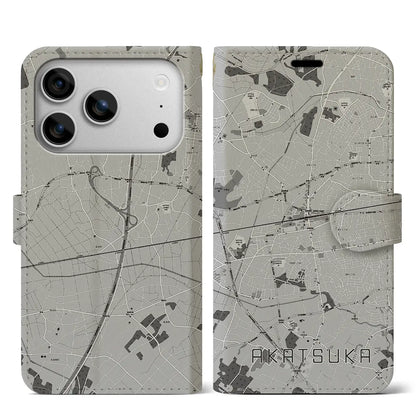 【赤塚（茨城県）】地図柄iPhoneケース（手帳タイプ）