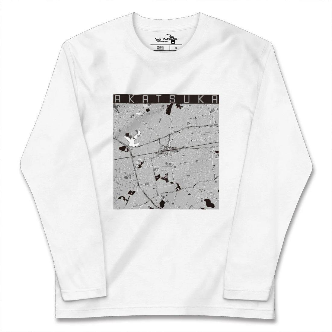 【赤塚(茨城県)】地図柄ロングスリーブTシャツ