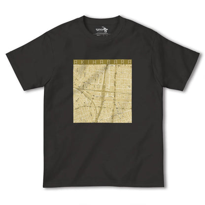 【秋葉原カラー】地図柄ヘビーウェイトTシャツ