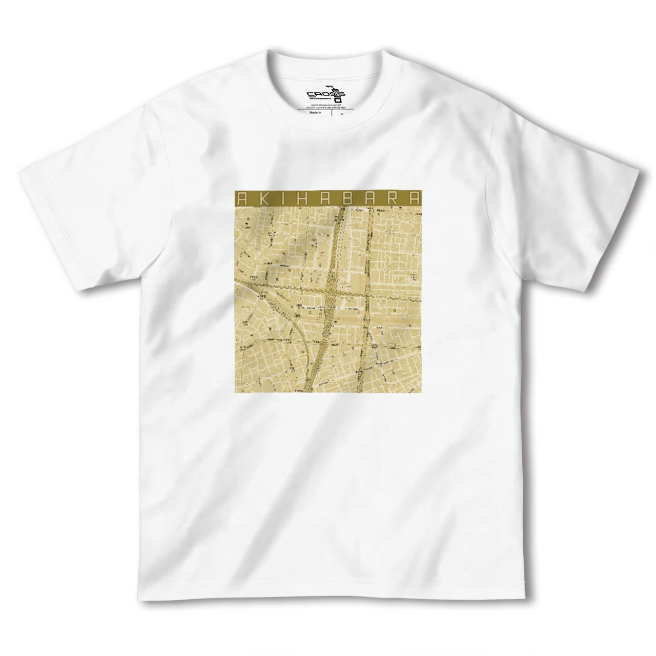 【秋葉原カラー】地図柄ヘビーウェイトTシャツ