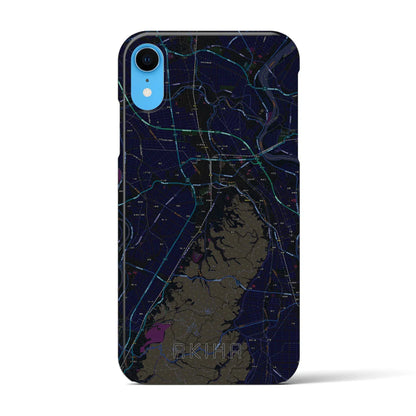 【秋葉（新潟県）】地図柄iPhoneケース（バックカバータイプ）