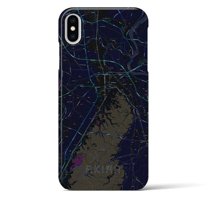 【秋葉（新潟県）】地図柄iPhoneケース（バックカバータイプ）