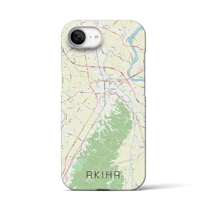 【秋葉（新潟県）】地図柄iPhoneケース（バックカバータイプ）