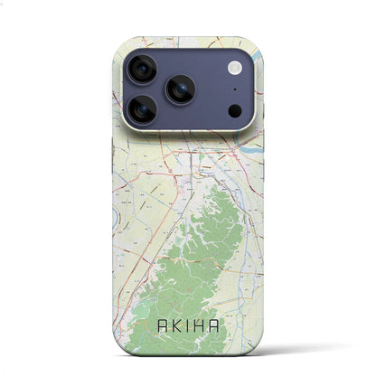 【秋葉（新潟県）】地図柄iPhoneケース（バックカバータイプ）