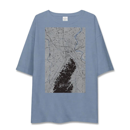 【秋葉（新潟県）】地図柄ビッグシルエットTシャツ