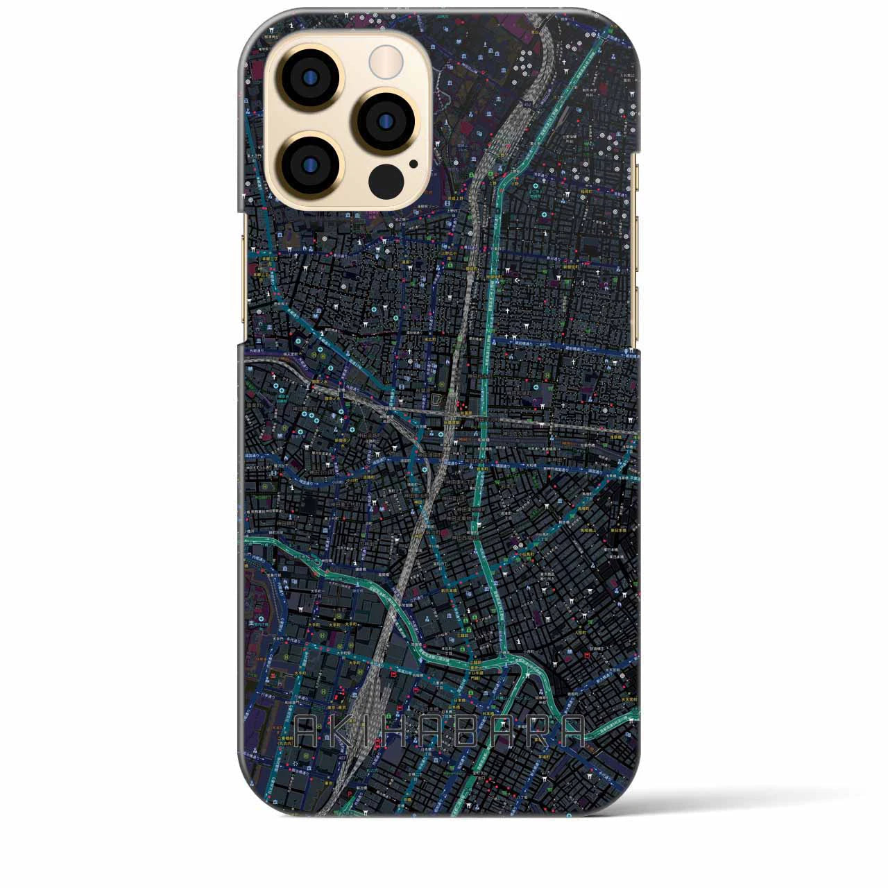 【秋葉原（東京都）】地図柄iPhoneケース（バックカバータイプ）