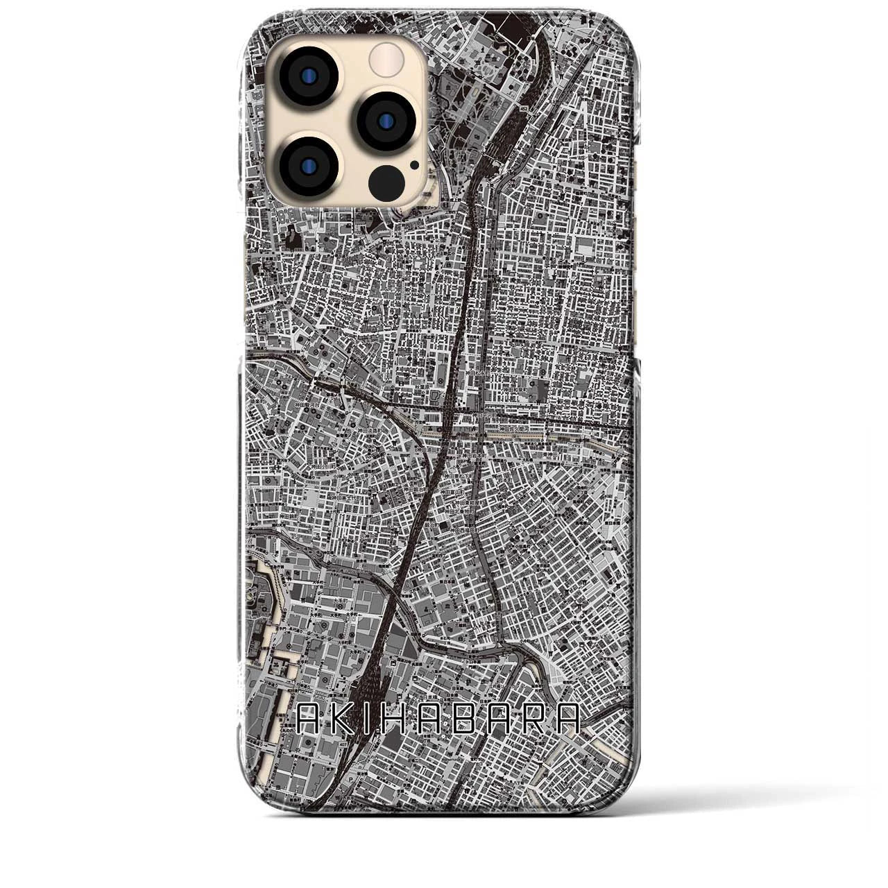 【秋葉原（東京都）】地図柄iPhoneケース（クリアタイプ）