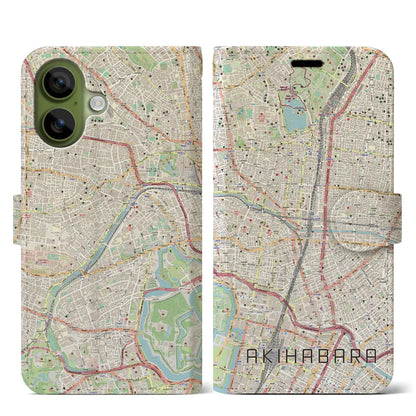 【秋葉原（東京都）】地図柄iPhoneケース（手帳タイプ）