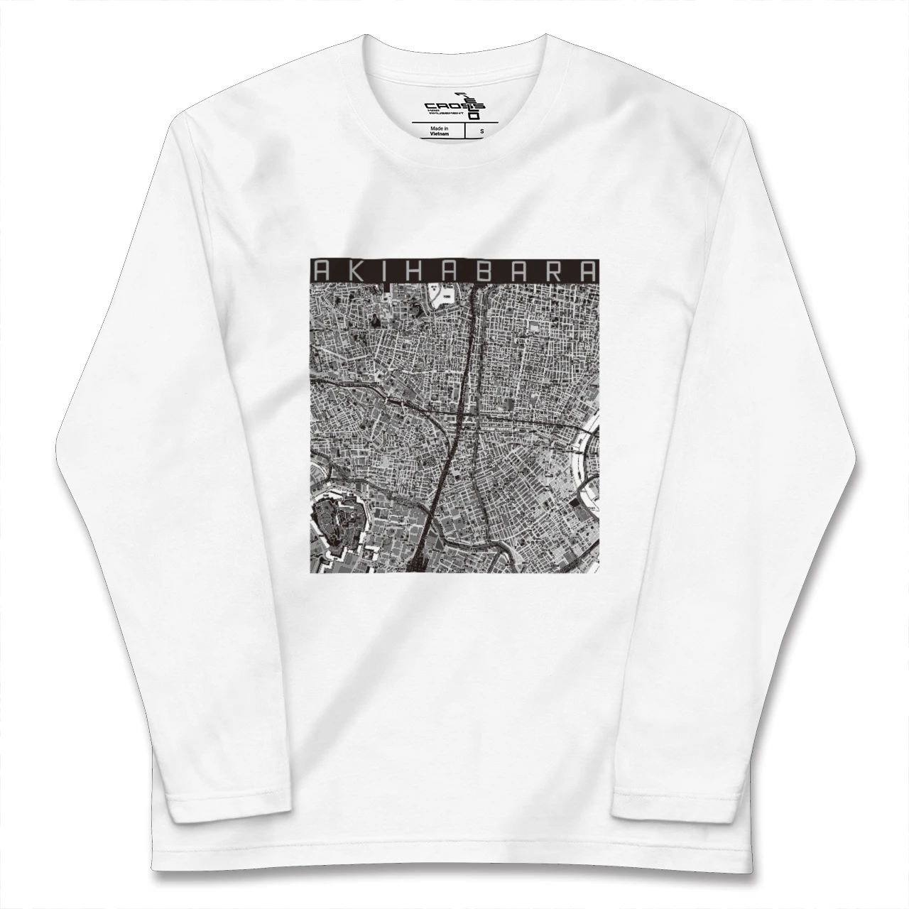 【秋葉原（東京都）】地図柄ロングスリーブTシャツ