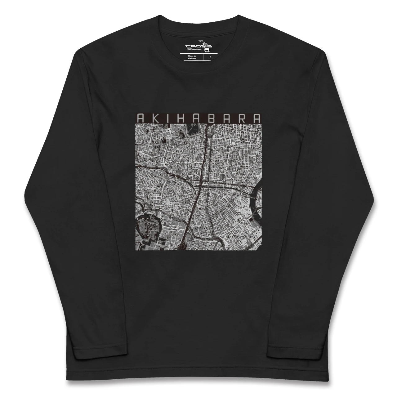 【秋葉原（東京都）】地図柄ロングスリーブTシャツ
