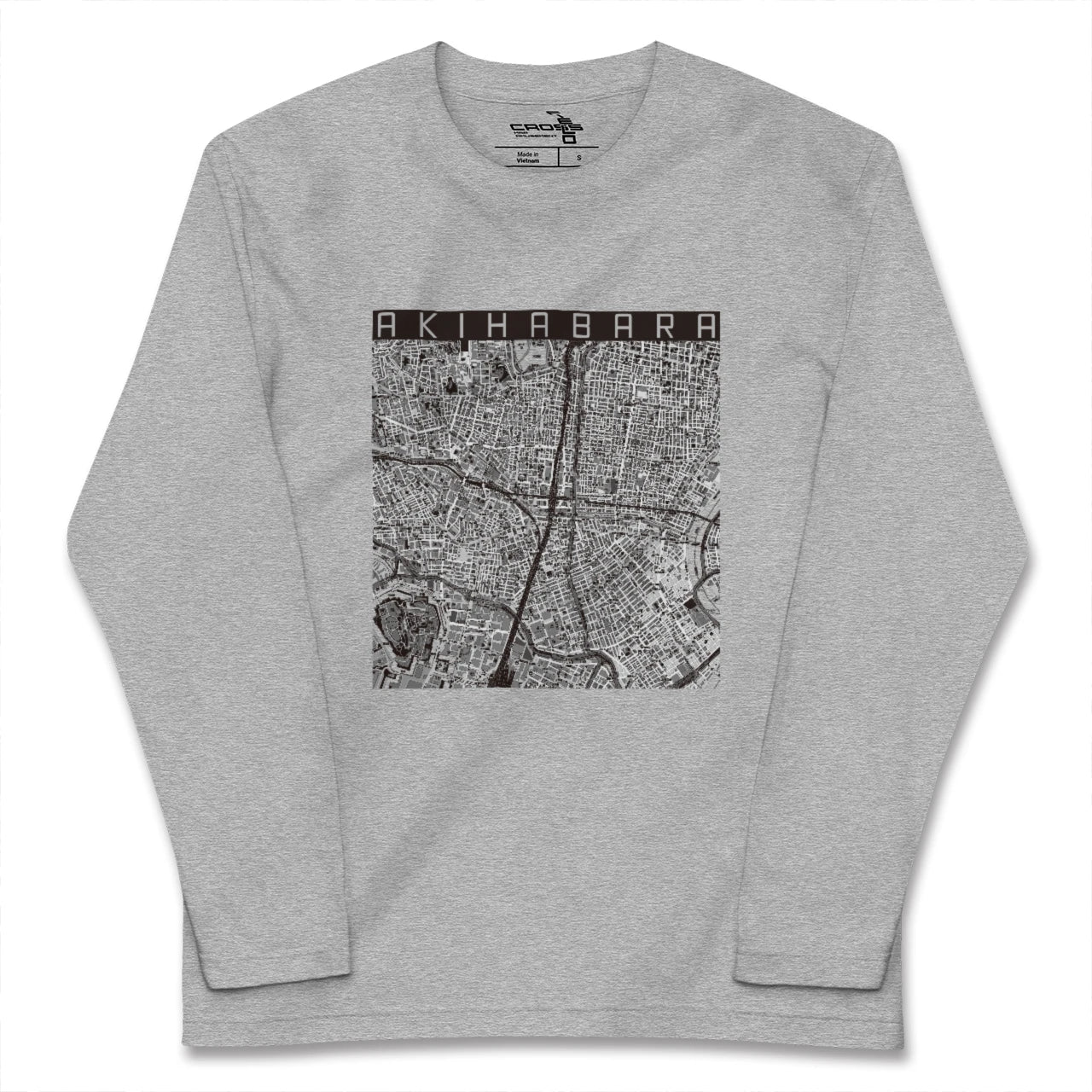 【秋葉原（東京都）】地図柄ロングスリーブTシャツ