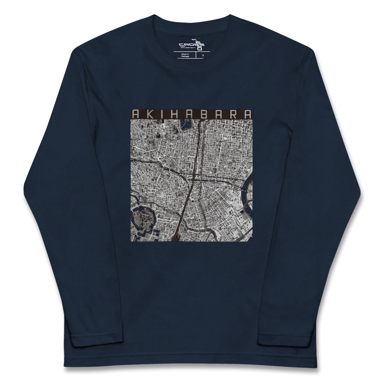 【秋葉原（東京都）】地図柄ロングスリーブTシャツ