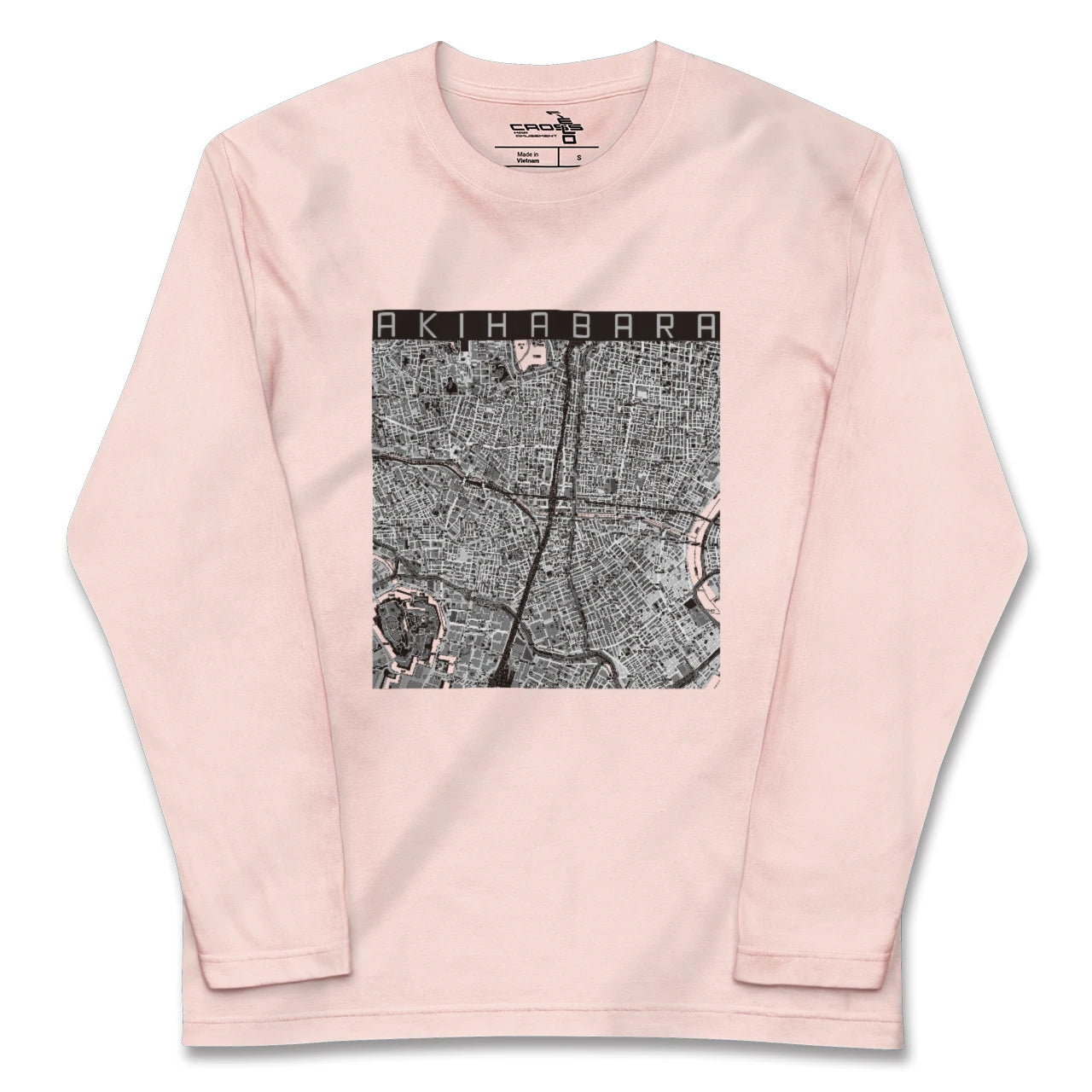 【秋葉原（東京都）】地図柄ロングスリーブTシャツ