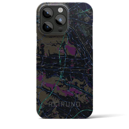 【あきる野（東京都）】地図柄iPhoneケース（バックカバータイプ）