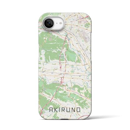 【あきる野（東京都）】地図柄iPhoneケース（バックカバータイプ）