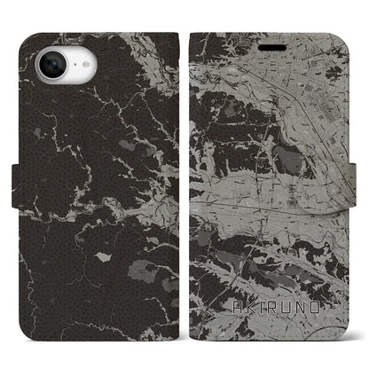 【あきる野（東京都）】地図柄iPhoneケース（手帳タイプ）