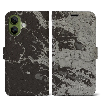 【あきる野（東京都）】地図柄iPhoneケース（手帳タイプ）