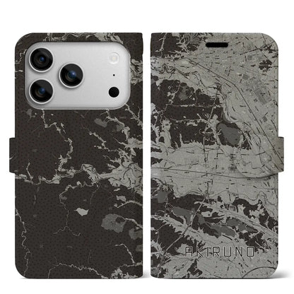 【あきる野（東京都）】地図柄iPhoneケース（手帳タイプ）