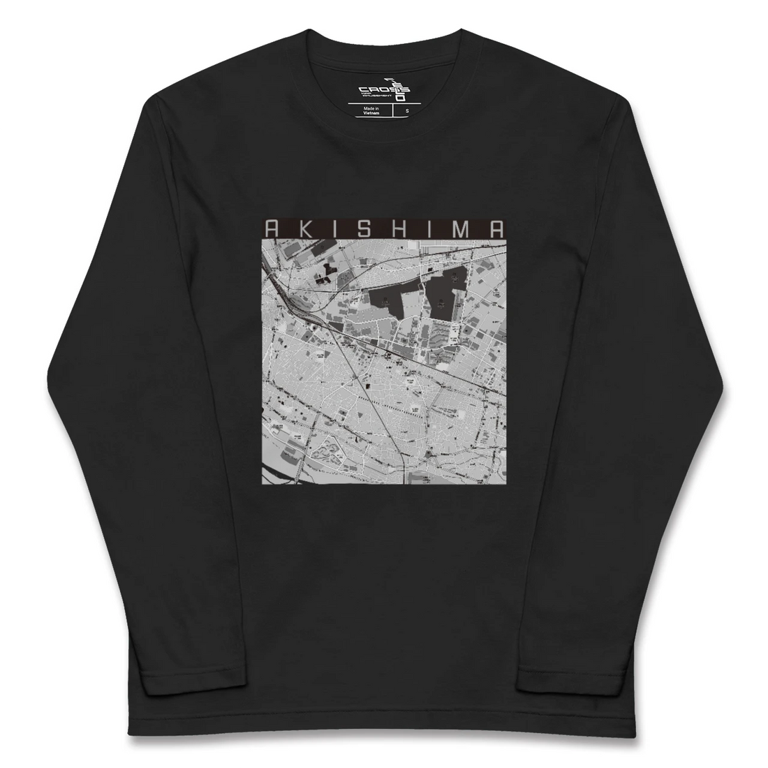【昭島(東京都)】地図柄ロングスリーブTシャツ