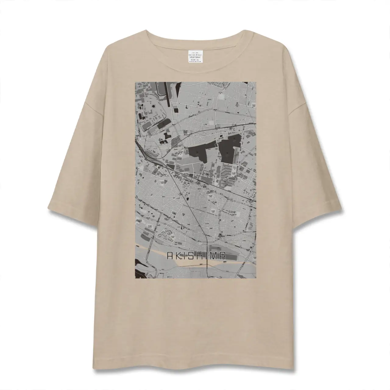 【昭島（東京都）】地図柄ビッグシルエットTシャツ