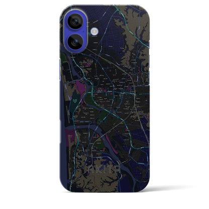 【秋田（秋田県）】地図柄iPhoneケース（バックカバータイプ）