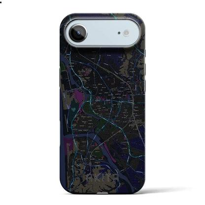 【秋田（秋田県）】地図柄iPhoneケース（バックカバータイプ）