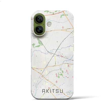 【秋津（東京都）】地図柄iPhoneケース（バックカバータイプ）