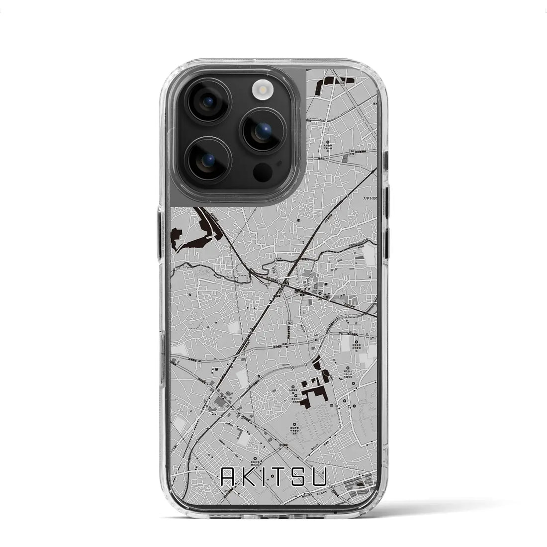 【秋津（東京都）】地図柄iPhoneケース（MagSafeタイプ）