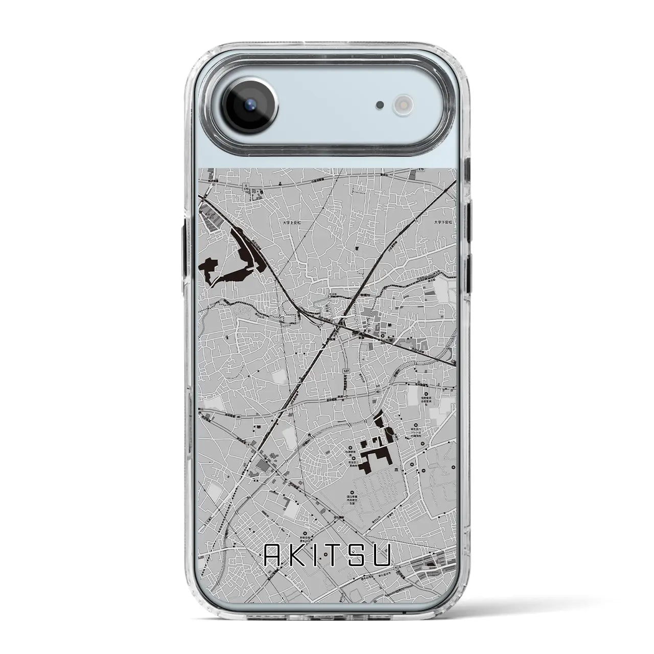 【秋津（東京都）】地図柄iPhoneケース（MagSafeタイプ）