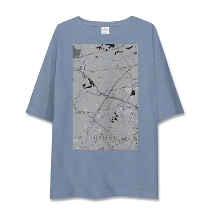 【秋津（東京都）】地図柄ビッグシルエットTシャツ