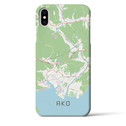 【赤穂（兵庫県）】地図柄iPhoneケース（バックカバータイプ）