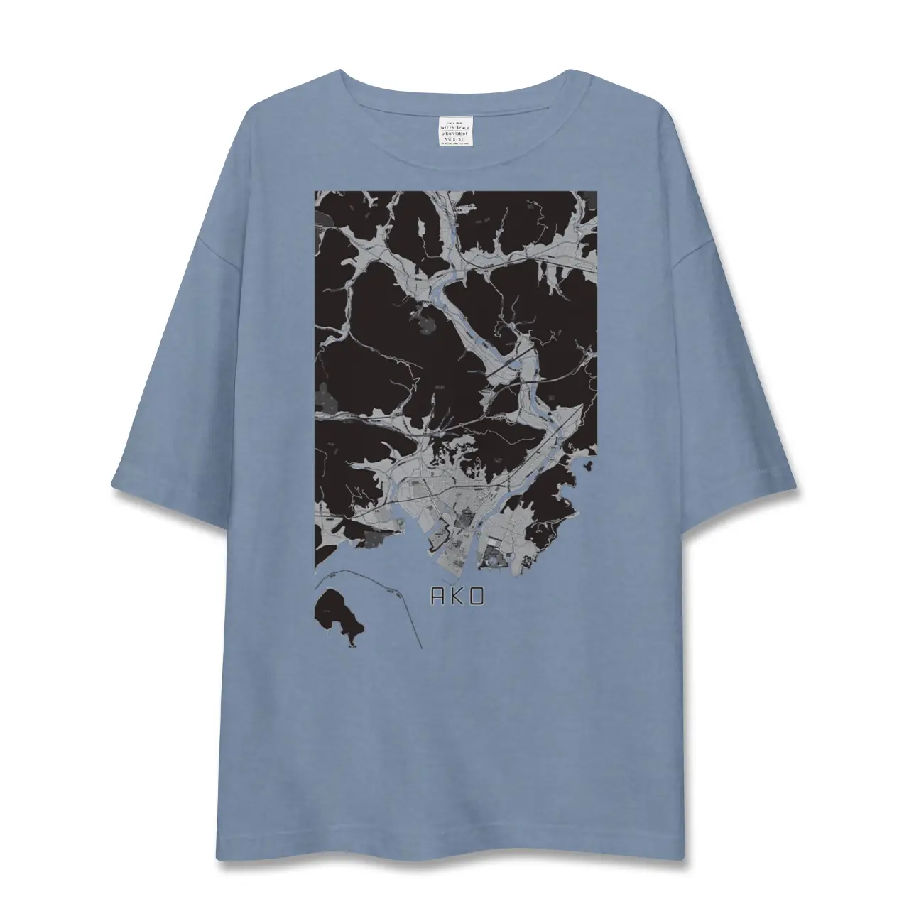 【赤穂（兵庫県）】地図柄ビッグシルエットTシャツ