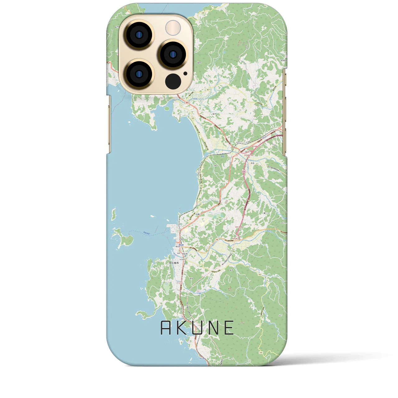 【阿久根（鹿児島県）】地図柄iPhoneケース（バックカバータイプ）