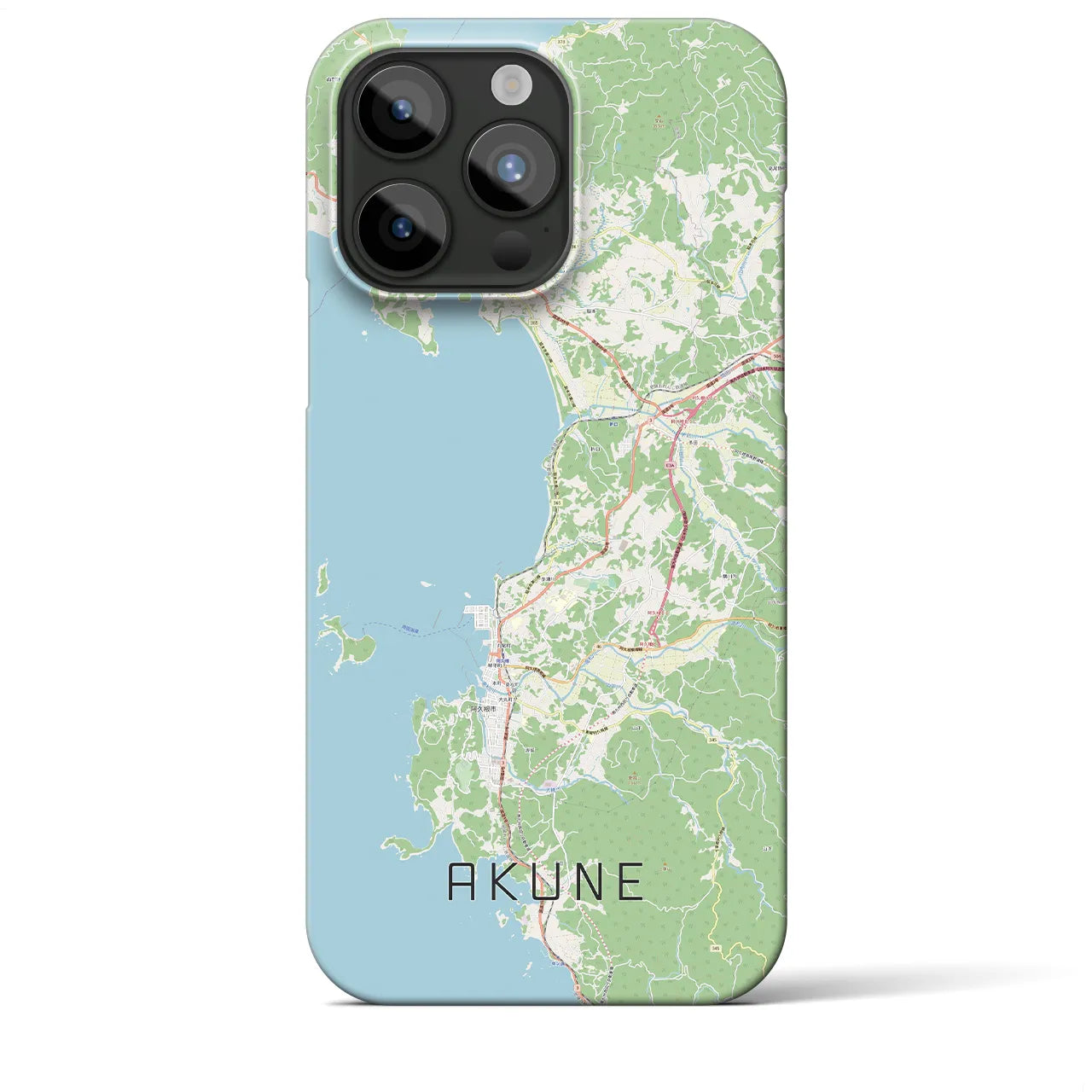 【阿久根（鹿児島県）】地図柄iPhoneケース（バックカバータイプ）