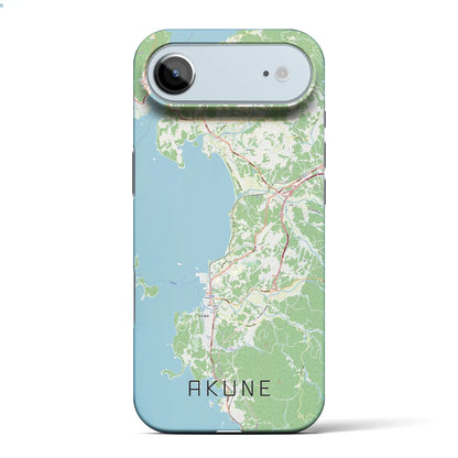 【阿久根（鹿児島県）】地図柄iPhoneケース（バックカバータイプ）