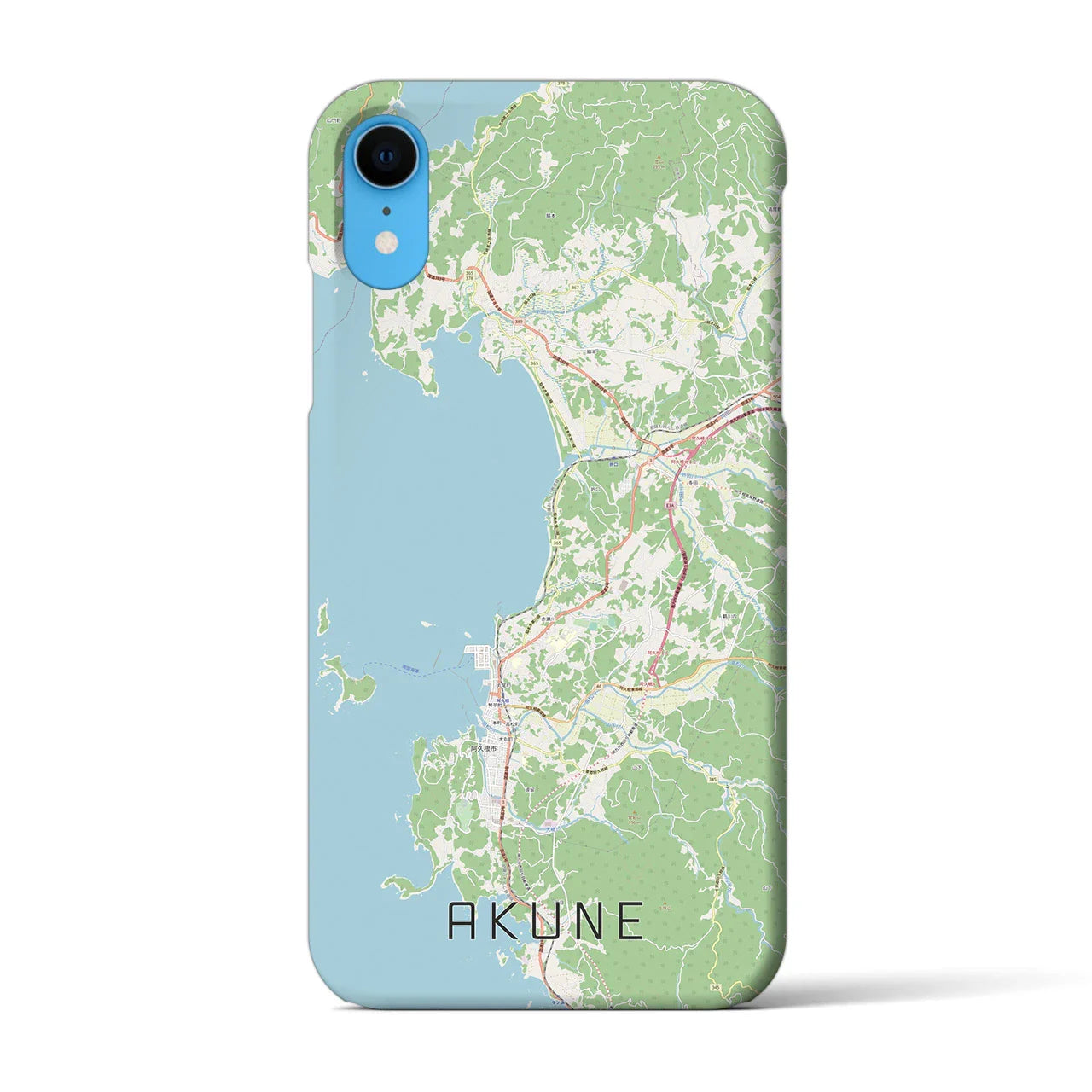 【阿久根（鹿児島県）】地図柄iPhoneケース（バックカバータイプ）