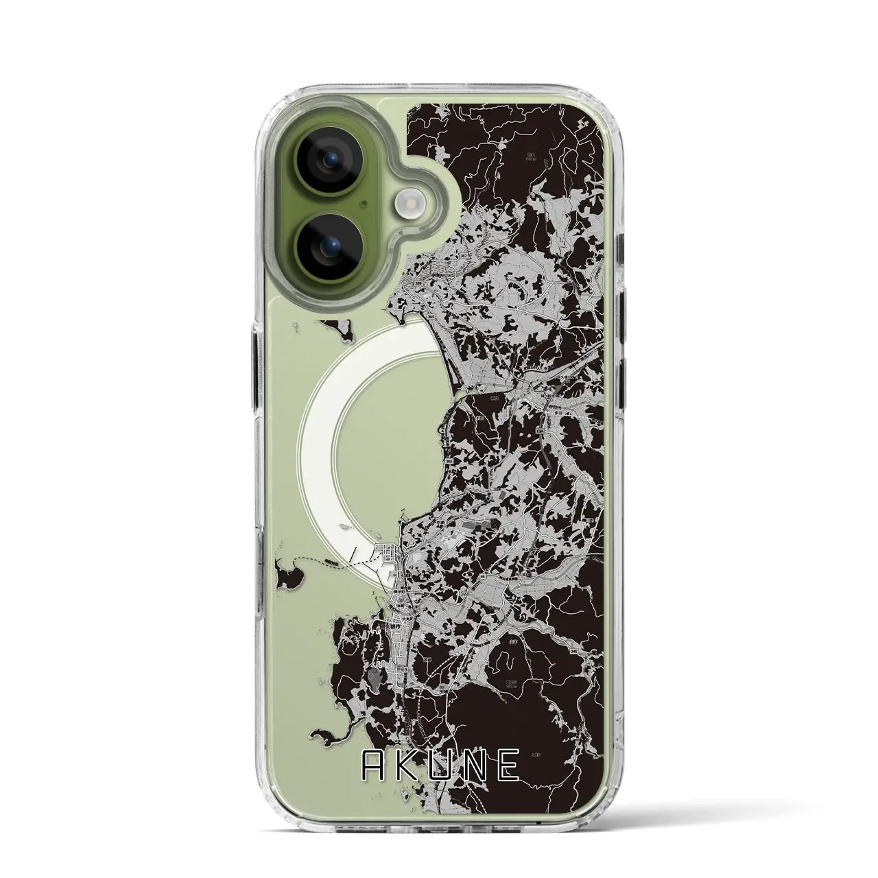 【阿久根（鹿児島県）】地図柄iPhoneケース（MagSafeタイプ）