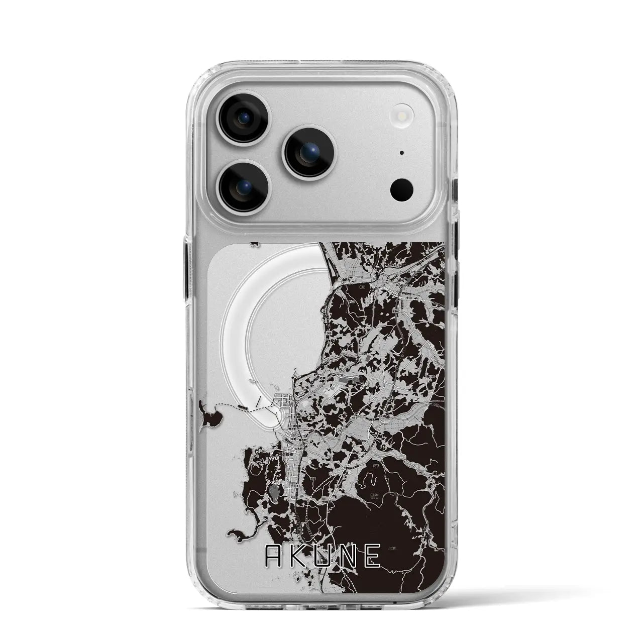 【阿久根（鹿児島県）】地図柄iPhoneケース（MagSafeタイプ）