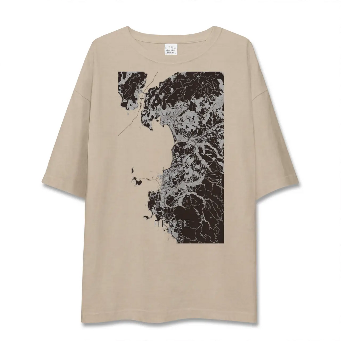 【阿久根（鹿児島県）】地図柄ビッグシルエットTシャツ